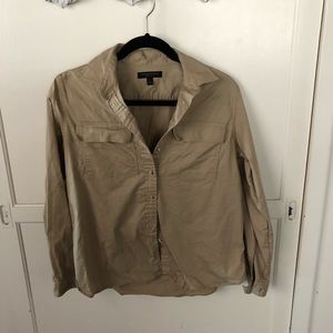 Khaki banana republic long sleeve XS